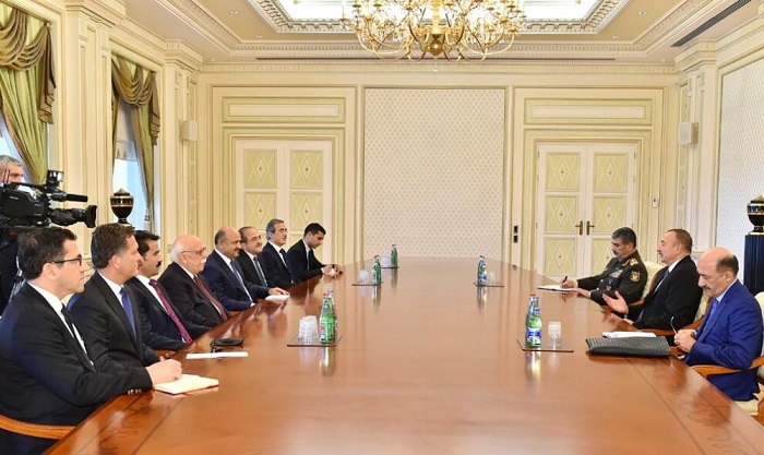 Ilham Aliyev receives Turkish ministers 